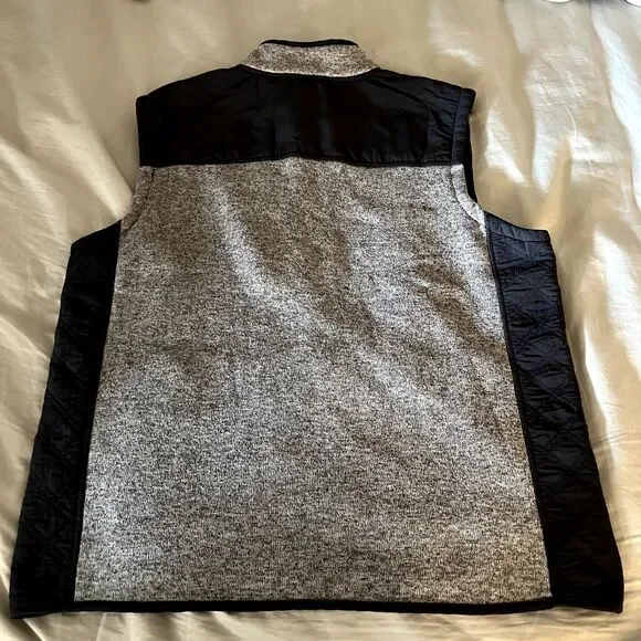 Orvis Vest Men's XXL Full Zip Heathered Gray Knit Outdoor Hiking Sweater Fleece - Picture 4 of 10